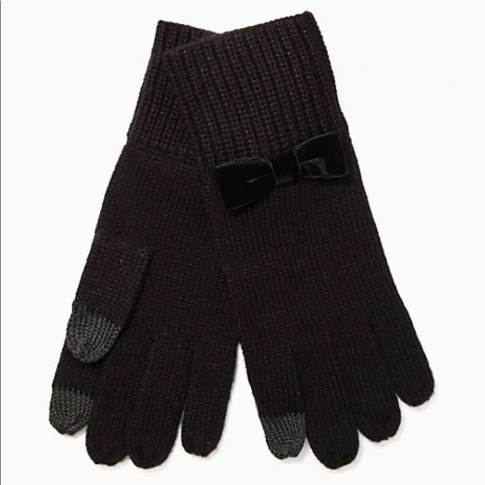 NWT - Kate Spade Black Tech-Friendly Gloves